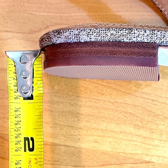 Corso Como Size 6.5 Gold Bronze Brown Beige Point Toe Slingback Flats Shoes - Picture 14 of 14